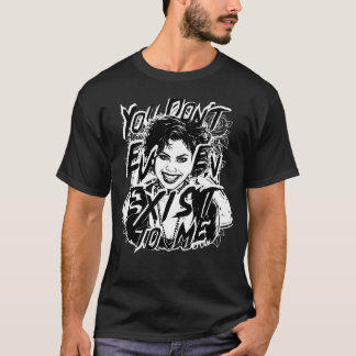 You Don't Even Exist, Goth Girl, Tattoo Art Style T-Shirt