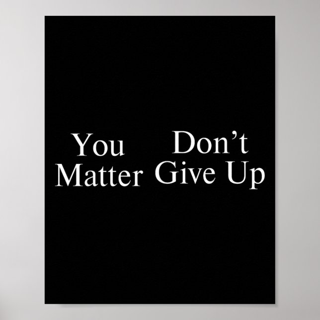 You Don't Give Up  Poster (Vorne)