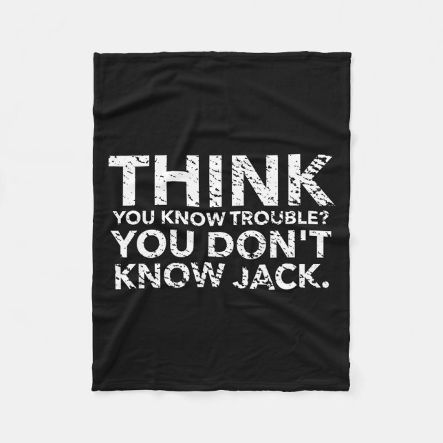 You Don't Know Jack  Fleecedecke (Vorderseite)