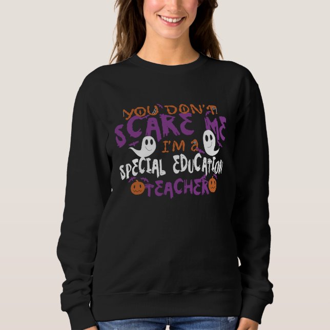 You Dont Scare Me Im A Special Education Teacher H Sweatshirt (Vorderseite)