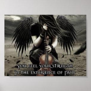 You find your strength in the experience of Pain Poster