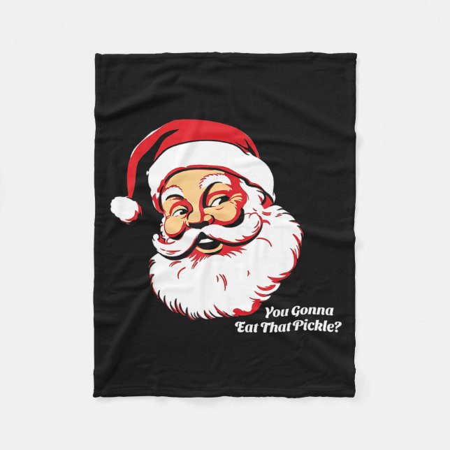 You Gonna Eat That Ckle Funny Santa Claus Christma Fleecedecke (Vorderseite)