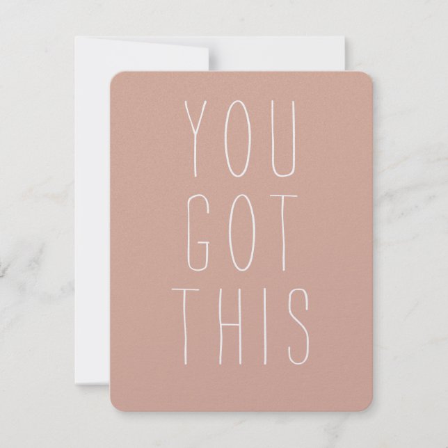 You Got This Encouragement Card Dankeskarte (Vorderseite)