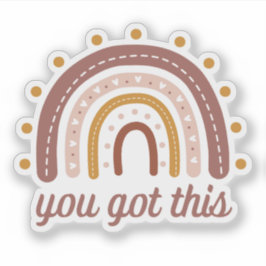 You Got This motivational die cut Aufkleber