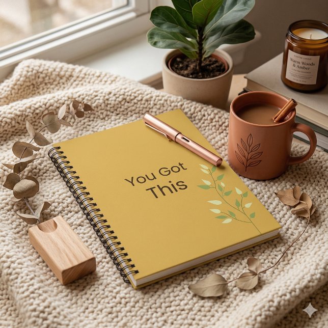 You Got This Motivational Notebook Notizbuch (Clean and minimal notebook for daily motivation)