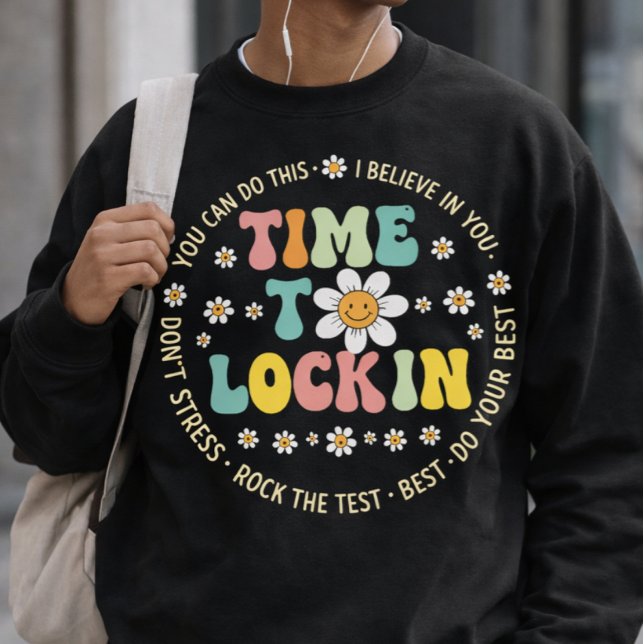 You Got This Test Day State Testing Time To Lock T-Shirt (exam day encouragement for students
funny study motivation quote design
teacher motivational message)