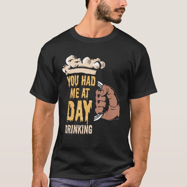 You Had Me At Day Drinking Retro Beach Cruise 7 T-Shirt (Vorderseite)