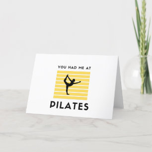 You had me at pilates feiertagskarte