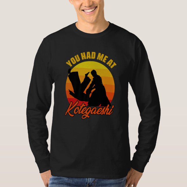 You Had Me At Retro Kotegaeshi Sunset Aikido Marti T-Shirt (Vorderseite)