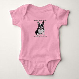 You Had Me at the First Snort – French Bulldog Bab Baby Strampler