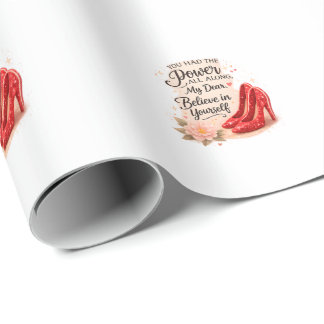 You Had the Power All Along Inspirational Quote Geschenkpapier