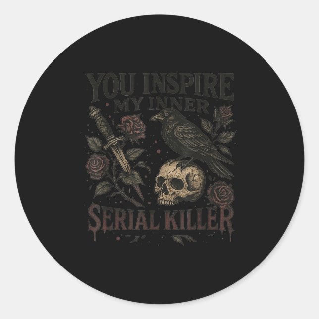 You Insre My Inner Serial Killer - Soky Season  Runder Aufkleber (Vorderseite)
