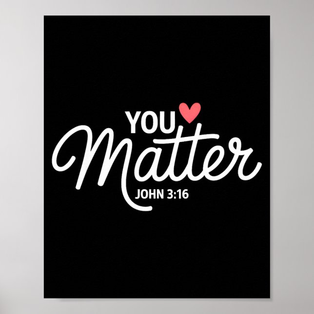 You John 3 16 Bible Verse Christian Faith Quote  Poster (Vorne)
