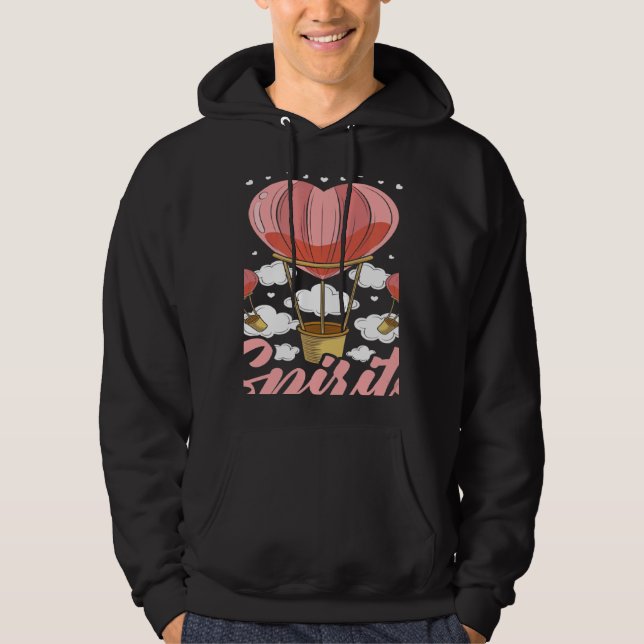 You Lift My Spirits Aeronaut Balloonist Hot Air Ba Hoodie (Vorderseite)