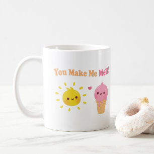 You Make Me Melt, Funny Sun and Ice Cream Kaffeetasse