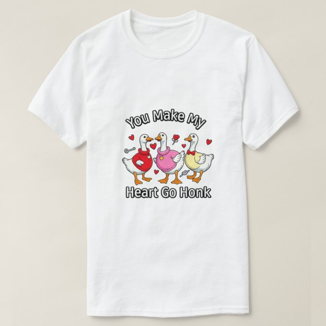 You make my heart go honk T-shirts (Design vorne)