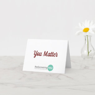 "You Matter" Stationary Karte