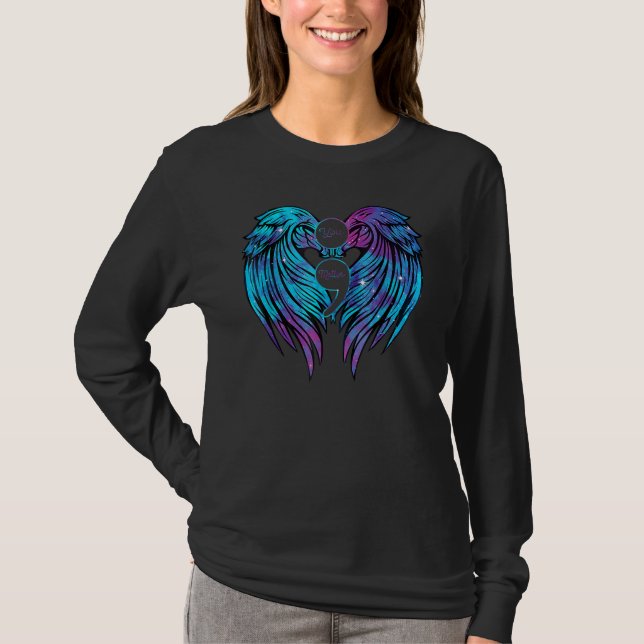 You Matter Suicide Prevent Awareness Teal Purple S T-Shirt (Vorderseite)