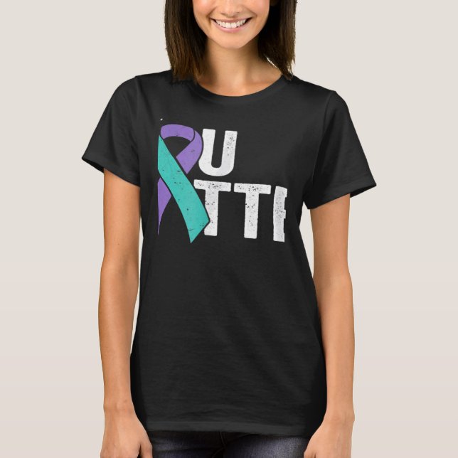 You Matter Suicide Prevention Teal Purple Awarenes T-Shirt (Vorderseite)