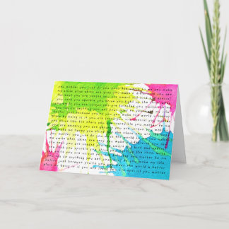 "You Matter"-Version 2 Karte