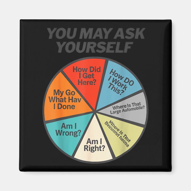 You May Ask Yourself How Did I Get Hear How Do I W Magnet (Vorne)