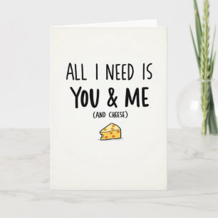 You Me And Cheese Liebeskarte Karte