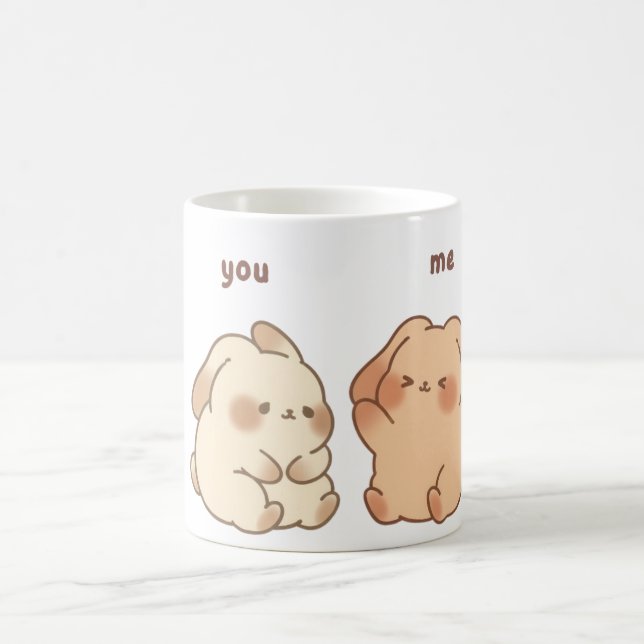 You & Me Cute Bunny Mug Kaffeetasse (Mittel)