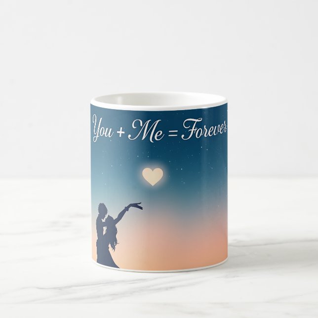 You + Me = Forever Mug Kaffeetasse (Mittel)