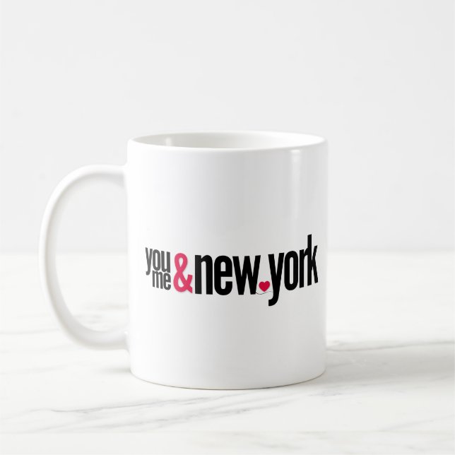 You Me & New York Classic Coffee Mug Romantic Coup Kaffeetasse (Links)