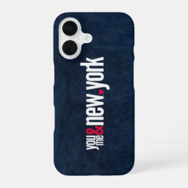 You Me & New York iPhone 16 Slim Fit Couple Holida iPhone 16 Hülle