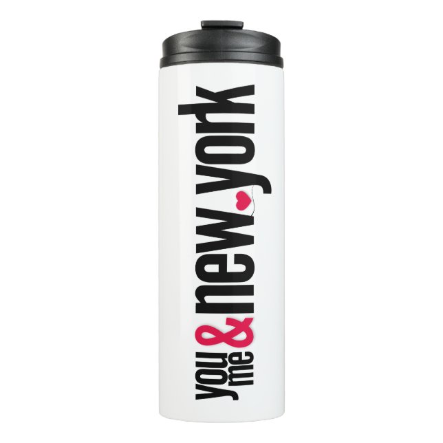 You Me & New York Thermal Tumbler Romantic Travel  Thermosbecher (Vorderseite)