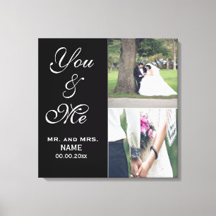 You & Me Wedding Foto Leinwand drucken