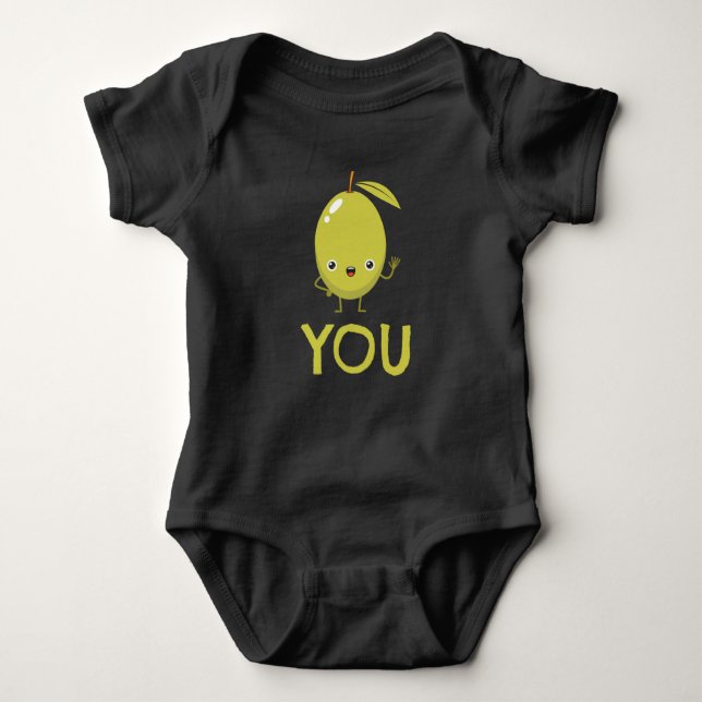 You Olives Love Valentinesday Baby Strampler (Vorderseite)