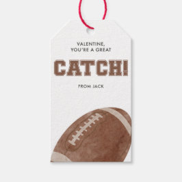 You’re a Catch Classroom Valentine Football Geschenkanhänger