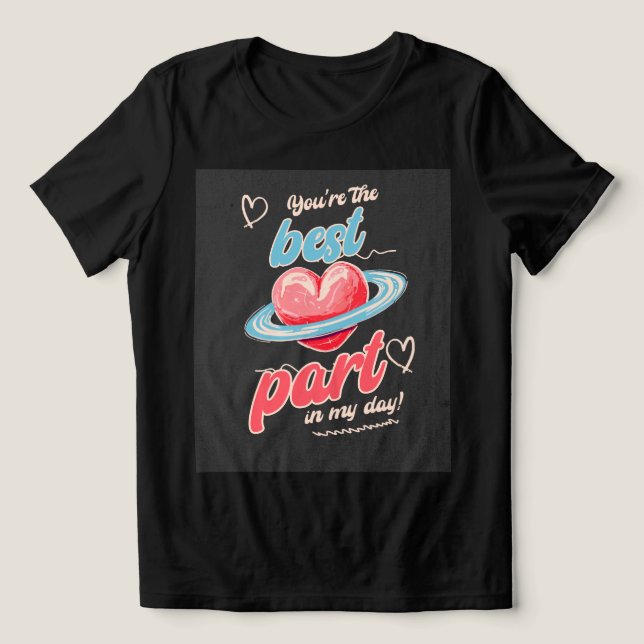 You’re The Best Part for girlfriend  Tri-Blend Shirt (Design Vorderseite)