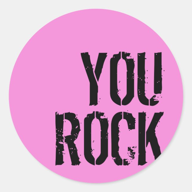 You Rock - Aufkleber (Vorderseite)