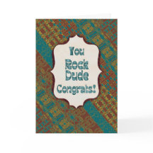 You Rock Dude Congrats – Chocolate Collection Card