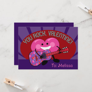 You Rock Valentine Personalisiert Heart Guitar Typ