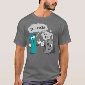 You Rock You Rule Great Rocker And Ruler vintage T-Shirt