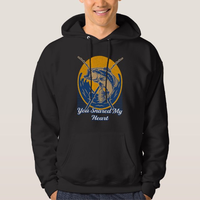 You Snared My Heart Happiness Love Positive Heart  Hoodie (Vorderseite)