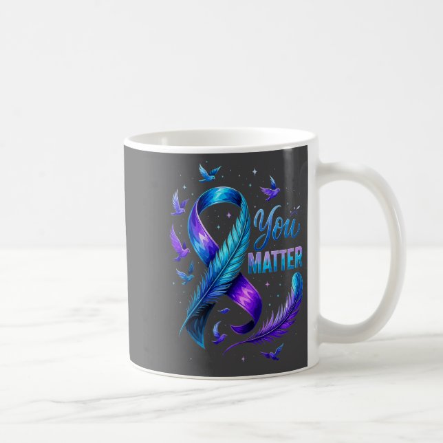 You Suicide Awareness Ribbon Butterfly For Women M Kaffeetasse (Rechts)