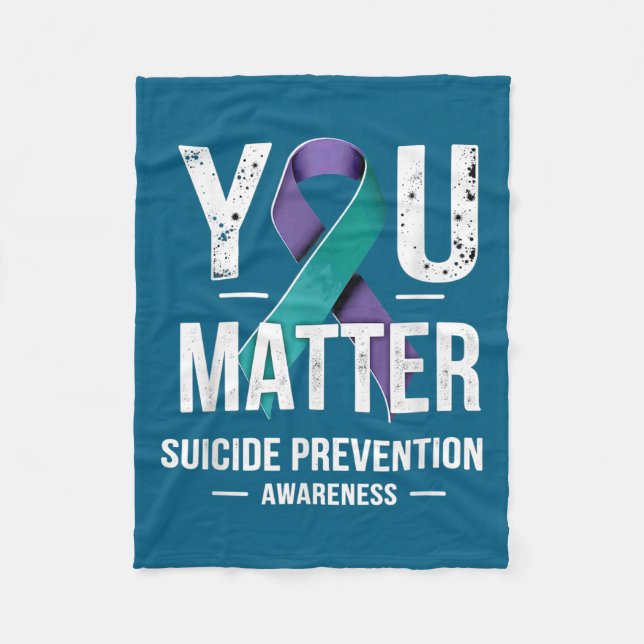 You Suicide Prevention Awareness  Fleecedecke (Vorderseite)