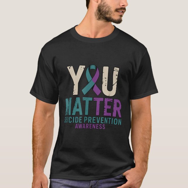 You Suicide Prevention Awareness Ribbon  T-Shirt (Vorderseite)