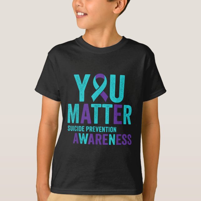 You Suicide Prevention Awareness Ribbon  T-Shirt (Vorderseite)