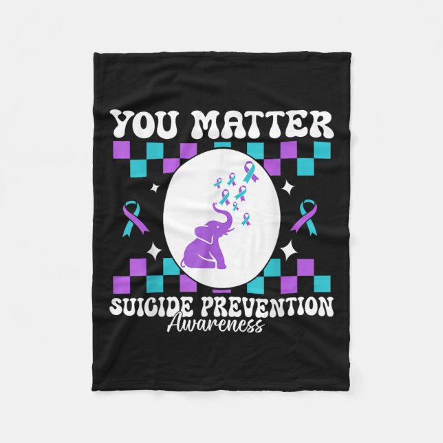 You Suicide Prevention Awareness Women  Fleecedecke (Vorderseite)