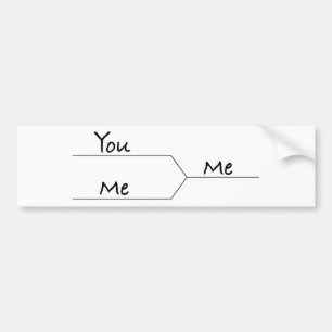 "You Vs. Me" März "Madness Style Bracket" Autoaufkleber