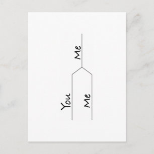 "You Vs. Me" März "Madness Style Bracket" Postkarte
