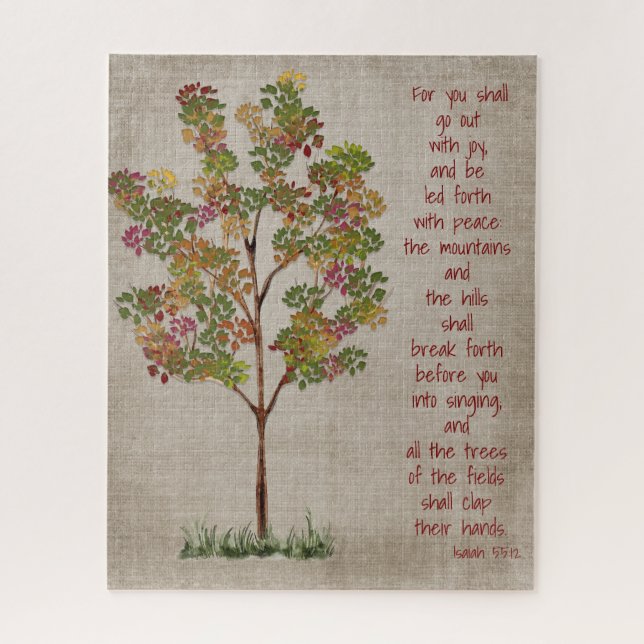 You will go out with Joy  Isaiah 55 verse  Puzzle (Vertikal)