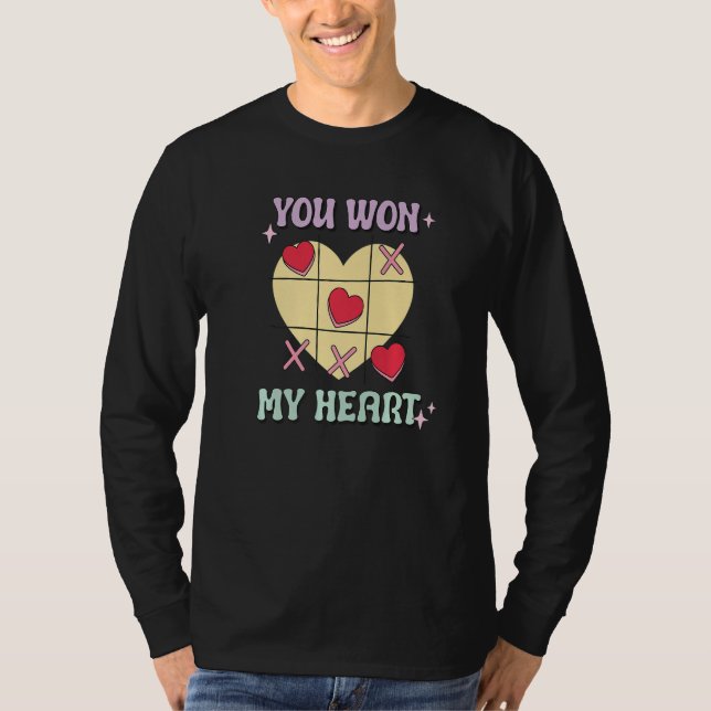 You Won My Heart  XO Game Valentines Day T-Shirt (Vorderseite)