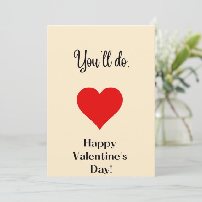 You'll do. feiertagskarte (Stehend Vorderseite)